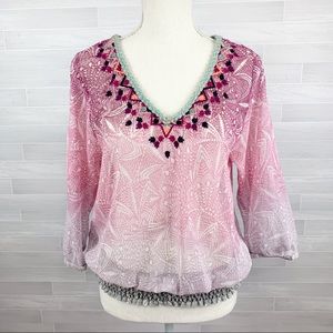 Anthropologie | Akemi+Kin Arembepe Peasant Blouse